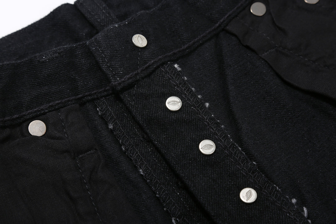 Pure Blue Japan XX-019-BK 14oz Black x Black Selvedge Denim - Relaxed Tapered Fit