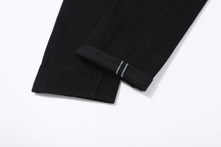 Pure Blue Japan XX-003-BK 14oz Black x Black Selvedge Denim - Regular Straight Fit