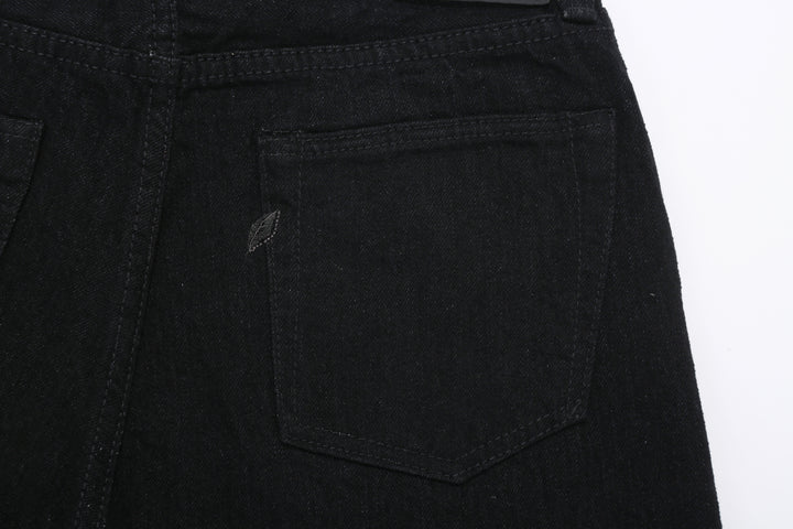 Pure Blue Japan black selvedge denim XX-003 regular straight jeans Japan back pocket