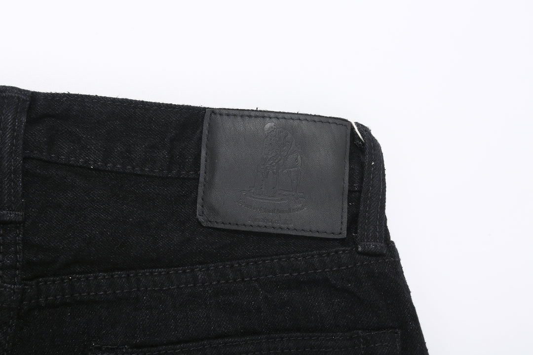 Pure Blue Japan XX-003-BK 14oz Black x Black Selvedge Denim - Regular Straight Fit