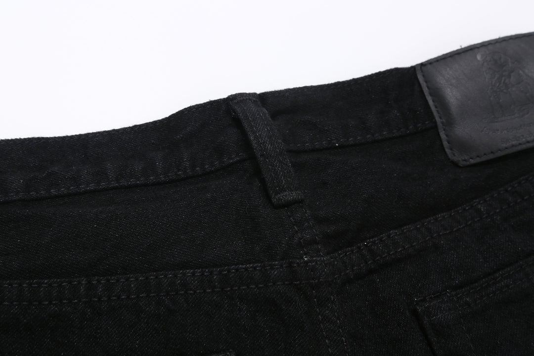 Pure Blue Japan XX-003-BK 14oz Black x Black Selvedge Denim - Regular Straight Fit