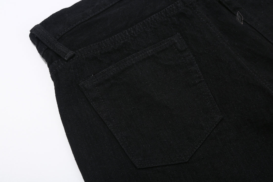 Pure Blue Japan XX-003-BK 14oz Black x Black Selvedge Denim - Regular Straight Fit
