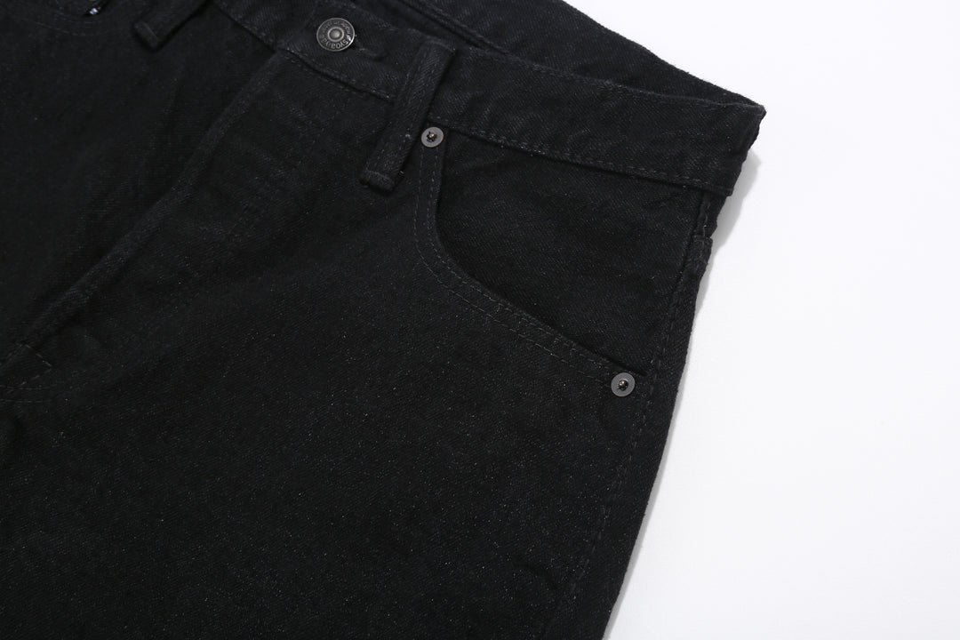 Pure Blue Japan XX-003-BK 14oz Black x Black Selvedge Denim - Regular Straight Fit