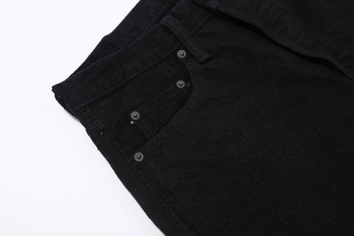 Pure Blue Japan XX-003-BK 14oz Black x Black Selvedge Denim - Regular Straight Fit
