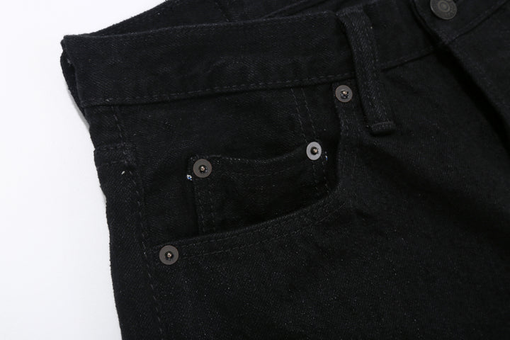 Pure Blue Japan XX-003-BK 14oz Black x Black Selvedge Denim - Regular Straight Fit