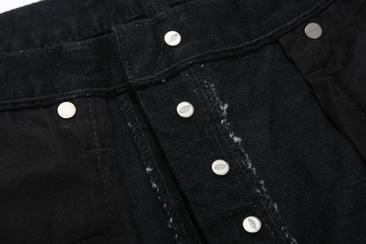 Pure Blue Japan XX-003-BK 14oz Black x Black Selvedge Denim - Regular Straight Fit