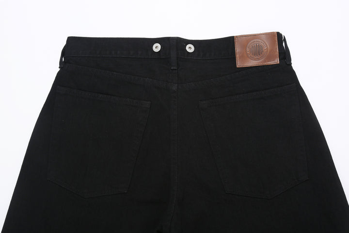 Moto Motor New Vintage 12oz Selvedge Old Baggy Denim - Black x Black