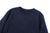 UES 742451 indigo loopwheel crewneck sweatshirt with pocket made in Japan slub cotton crew neck collar