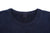UES 742451 indigo loopwheel crewneck sweatshirt with pocket made in Japan slub cotton collar close up
