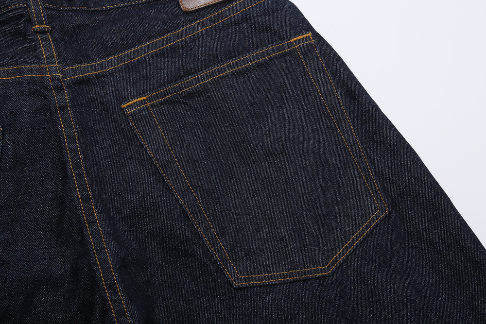 Moto Motor New Vintage 12oz selvedge denim old baggy fit indigo Japanese denim jeans back pocket