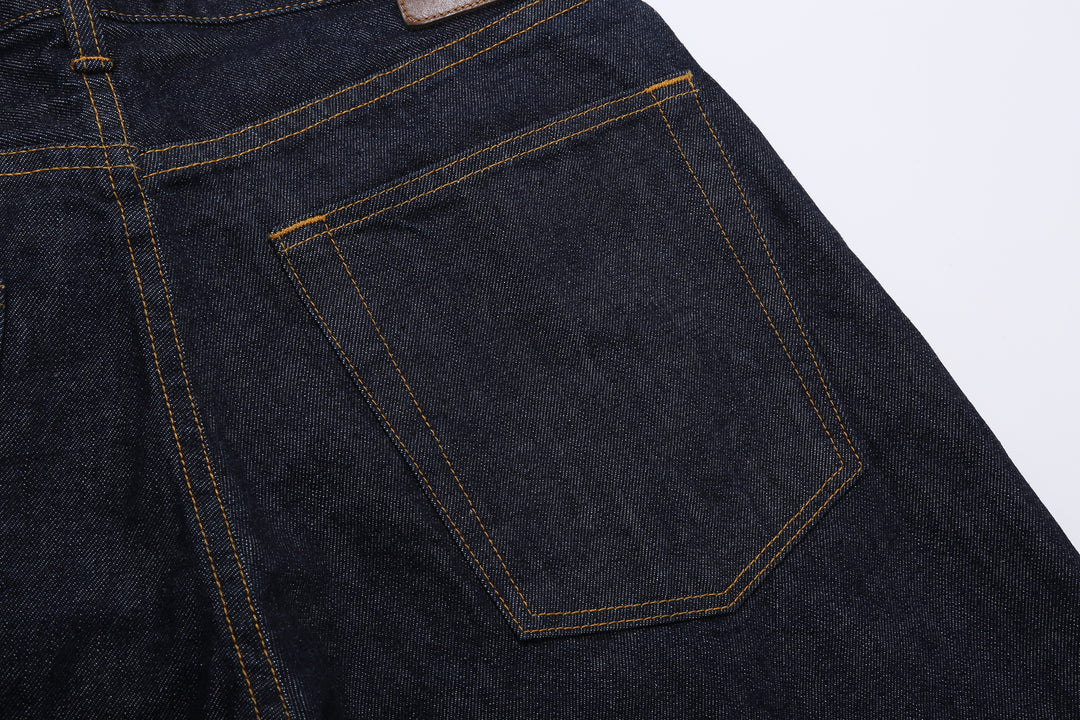 Moto Motor New Vintage 12oz selvedge denim old baggy fit indigo Japanese denim jeans back pocket