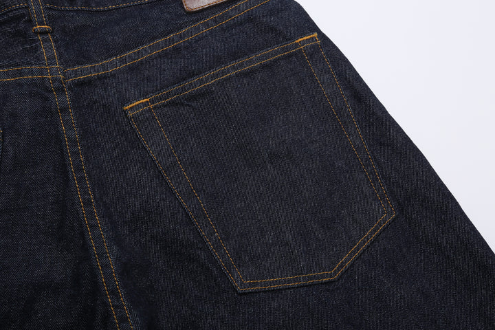 Moto Motor New Vintage 12oz selvedge denim old baggy fit indigo Japanese denim jeans back pocket