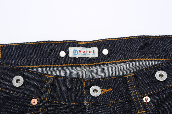 Moto Motor New Vintage 12oz Selvedge Old Baggy Denim - Indigo