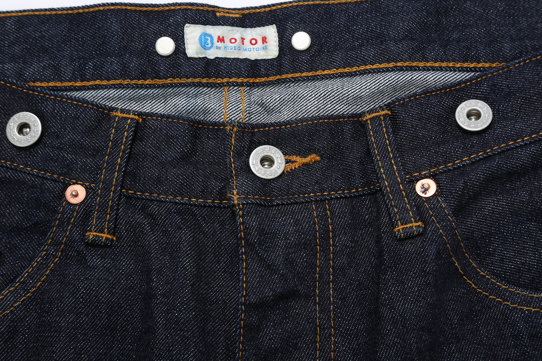Moto Motor New Vintage 12oz Selvedge Old Baggy Denim - Indigo