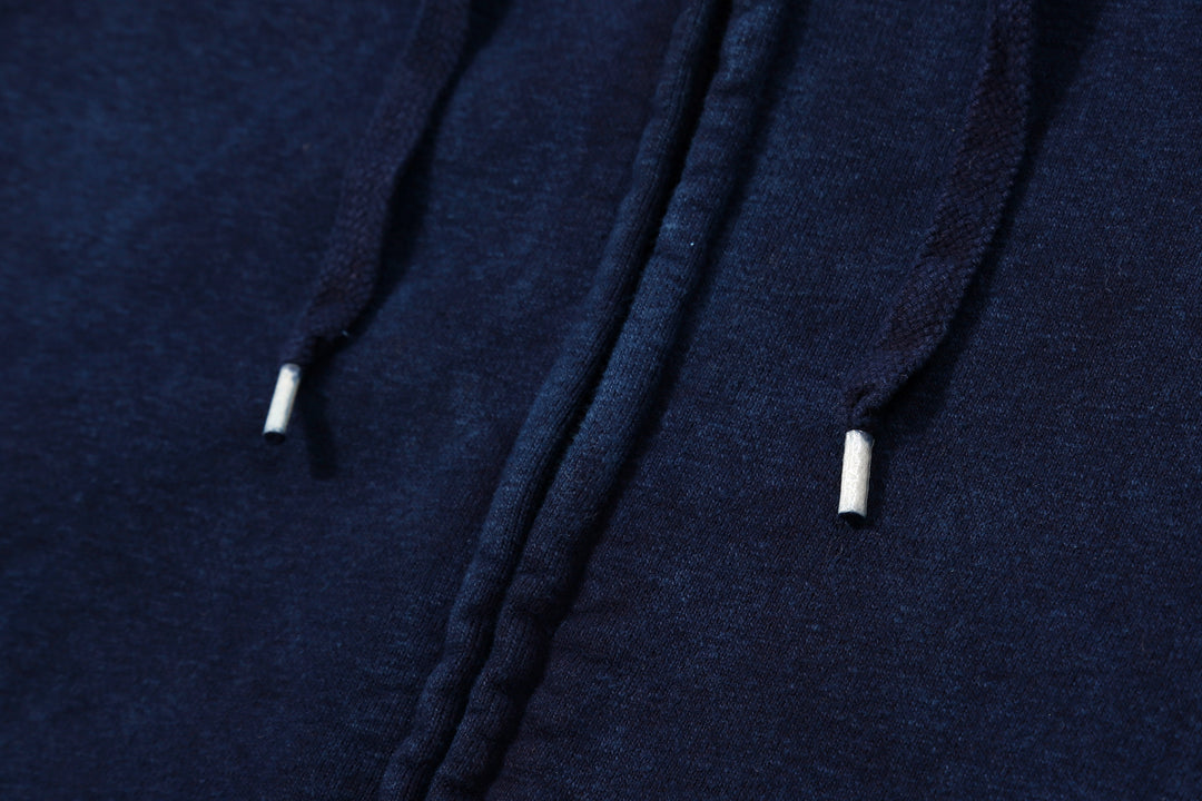 UES 72ZP-ID Indigo-Dyed Heavyweight Full-Zip Hoodie