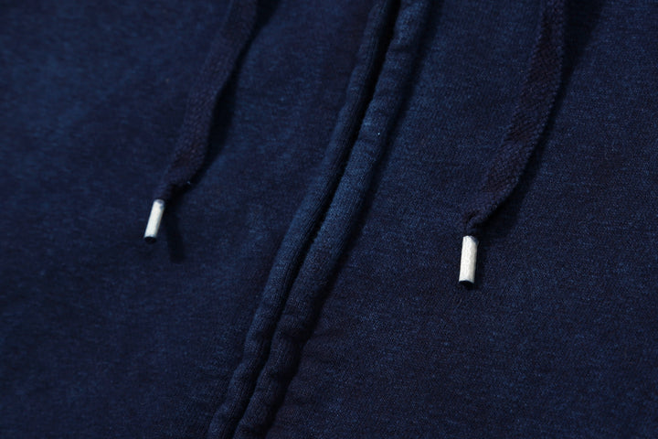 UES 72ZP-ID Indigo-Dyed Heavyweight Full-Zip Hoodie