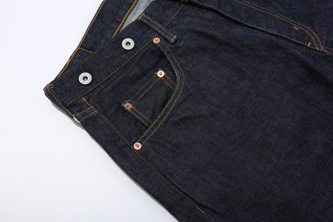 Moto Motor New Vintage 12oz Selvedge Old Baggy Denim - Indigo