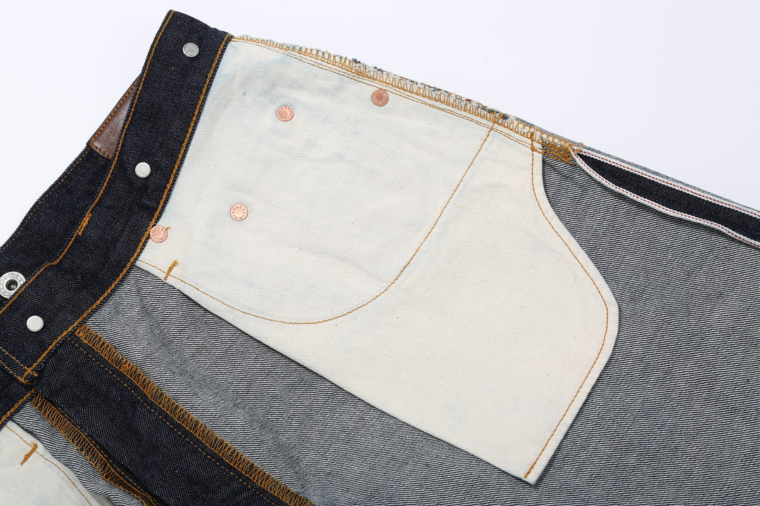 Moto Motor New Vintage 12oz Selvedge Old Baggy Denim - Indigo