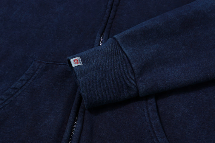 UES 72ZP-ID Indigo-Dyed Heavyweight Full-Zip Hoodie