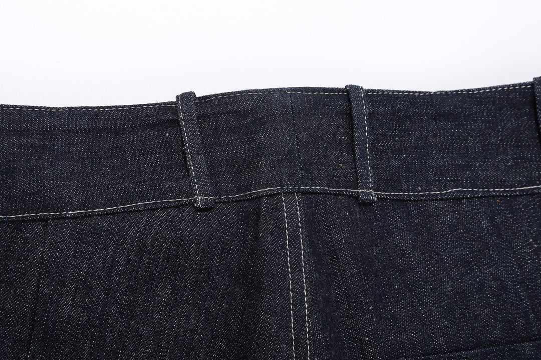 Warehouse & Co. 1930s WPA Double Knee Denim Trousers Light-Ounce Selvedge Denim Made in Japan Belt Loop