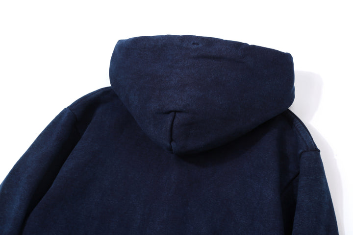UES 72ZP-ID Indigo-Dyed Heavyweight Full-Zip Hoodie