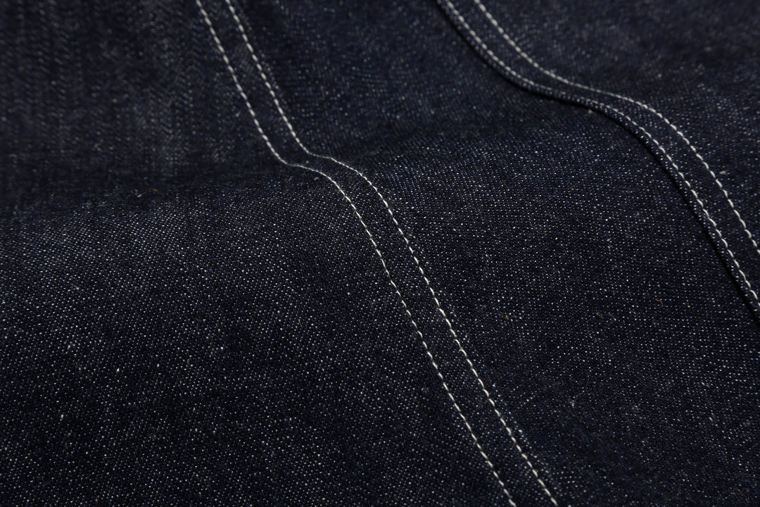 Warehouse & Co. 1930s WPA Double Knee Denim Trousers Light-Ounce Selvedge Denim Made in Japan Sewing