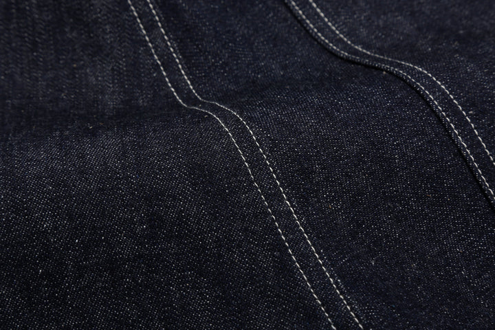 Warehouse & Co. 1930s WPA Double Knee Denim Trousers Light-Ounce Selvedge Denim Made in Japan Sewing