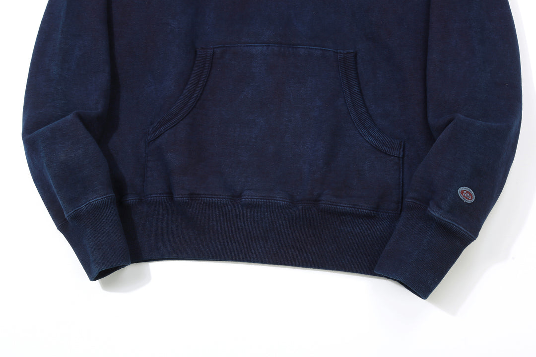 UES 73RF-ID Indigo-Dyed Heavyweight Pullover Hoodie