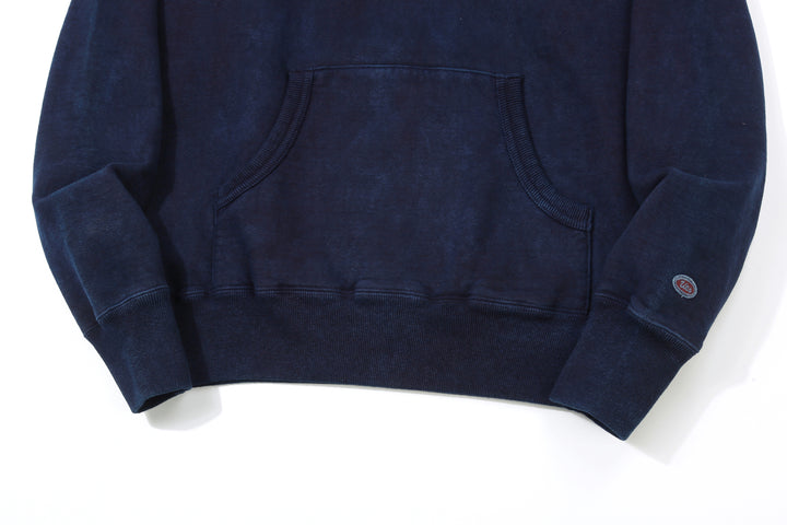 UES 73RF-ID Indigo-Dyed Heavyweight Pullover Hoodie