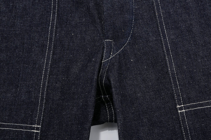 Warehouse & Co. 1930s WPA Double Knee Denim Trousers Light-Ounce Selvedge Denim Made in Japan　Crotch Seam
