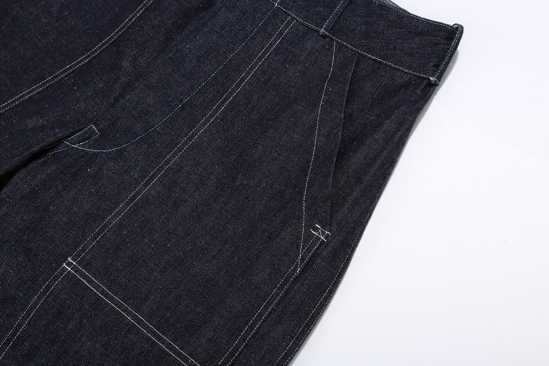 Warehouse & Co. 1930s WPA Double Knee Denim Trousers Light-Ounce Selvedge Denim Made in Japan Left Pocket