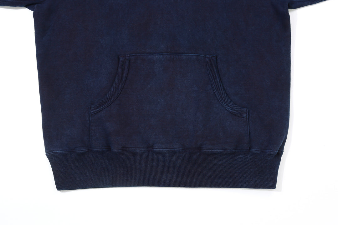 UES 73RF-ID Indigo-Dyed Heavyweight Pullover Hoodie