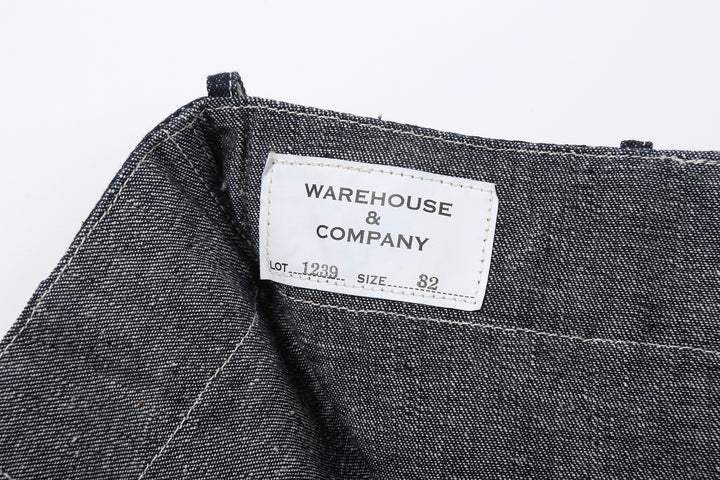 Warehouse & Co. 1930s WPA Double Knee Denim Trousers Light-Ounce Selvedge Denim Made in Japan Label