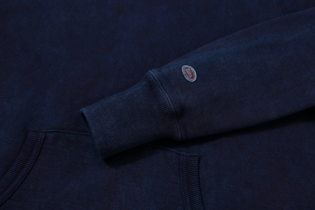 UES 73RF-ID Indigo-Dyed Heavyweight Pullover Hoodie