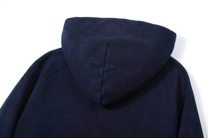 UES 73RF-ID Indigo-Dyed Heavyweight Pullover Hoodie