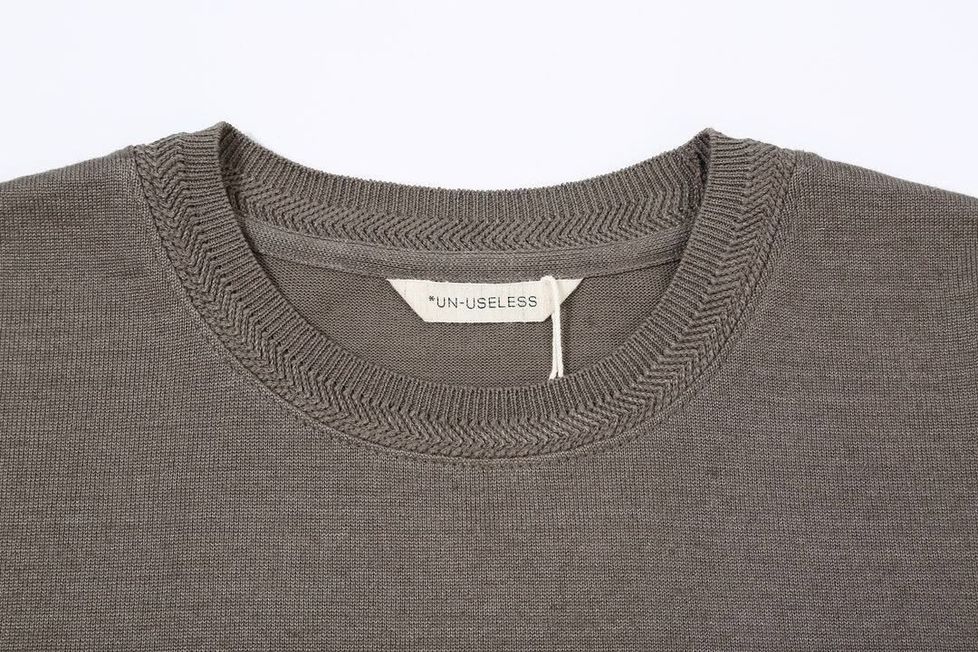 Un-Useless 170204 Knitee Linen T-Shirt - Crew Neck