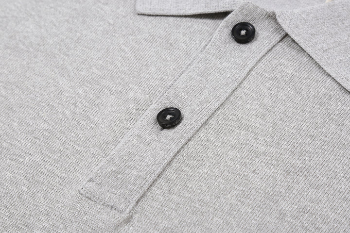 Un-Useless 170218 Plating Knit Linen Polo Shirt Made in Japan Buttons