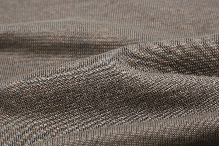 Un-Useless 170218 Plating Knit Linen Polo Shirt Made in Japan Steel Fabric Close Up