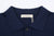 Un-Useless 170218 Plating Knit Linen Polo Shirt Made in Japan Navy Cpllar Close Up