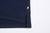 Un-Useless 170218 Plating Knit Linen Polo Shirt Made in Japan Side Slit Hem Navy