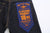 The Flat Head FN-8004 18oz selvedge denim jeans wide tapered fit indigo back pocket bandana