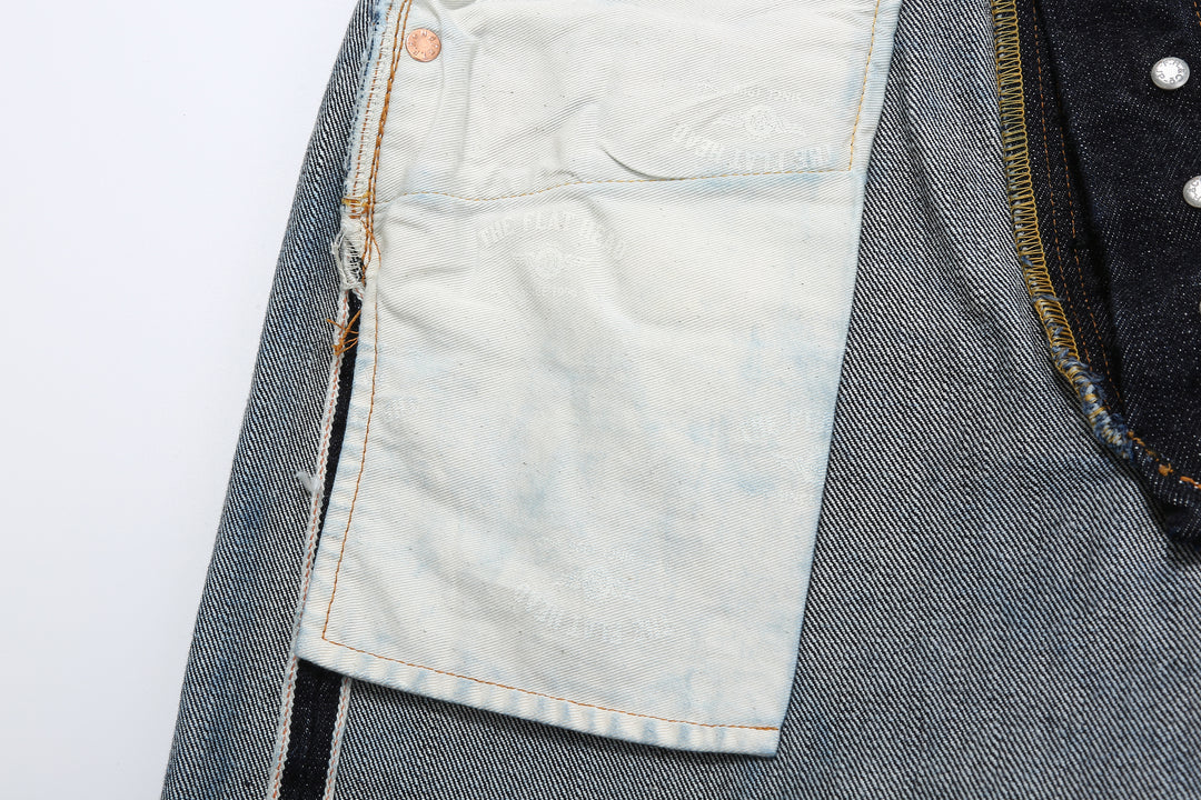 The Flat Head FN-8004 18oz Selvedge Denim - Wide Tapered Fit