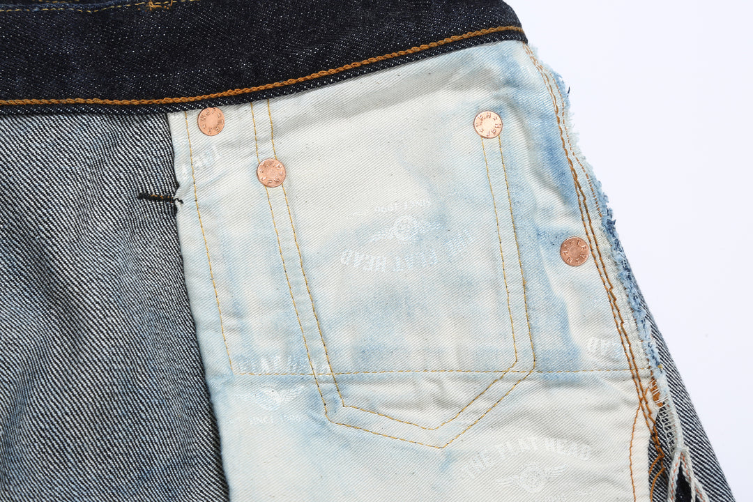 The Flat Head FN-8004 18oz Selvedge Denim - Wide Tapered Fit