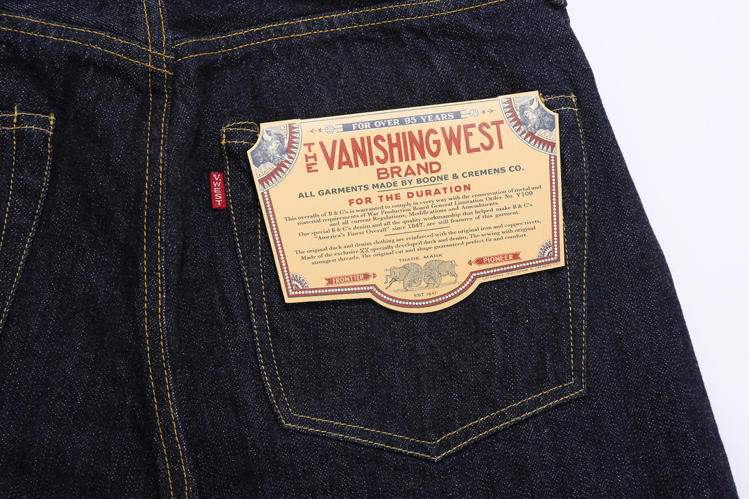 Freewheelers Vanishing West Lot 601XX 1945 WW2 selvedge denim jeans regular straight fit indigo Japan