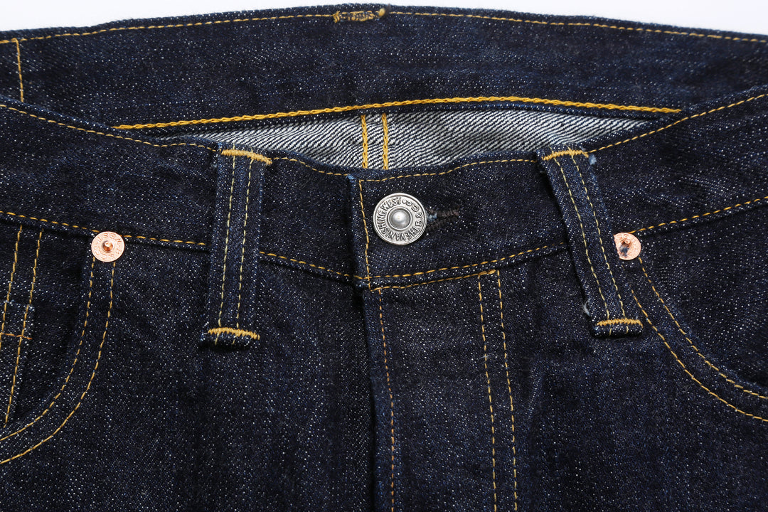 Freewheelers Vanishing West Lot 601XX 1945 WW2 selvedge denim jeans regular straight fit indigo Japan
