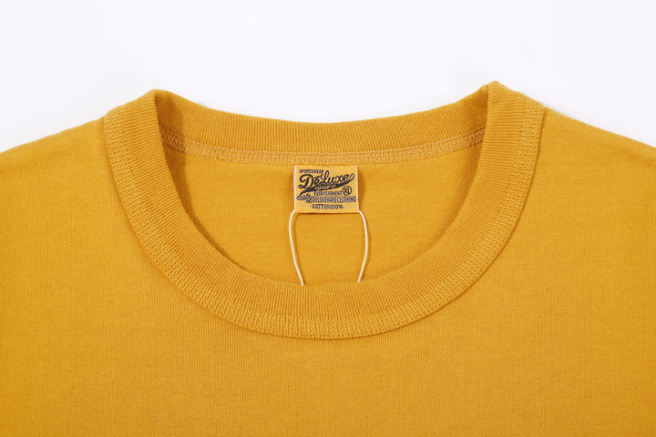 Deluxeware BSP-MNT01 10.5oz loopwheeled T-shirt with 5-needle binder neck, Mention Exclusive, made in Japan crew neck 5-Needle Binder