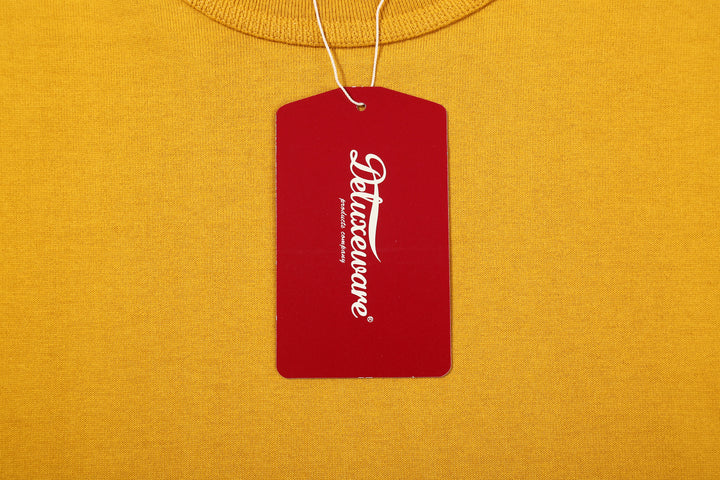 Deluxeware BSP-MNT01 10.5oz loopwheeled T-shirt with 5-needle binder neck, Mention Exclusive, made in Japan crew neck 5-Needle Binder Neck Paper Tag