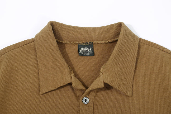 Deluxeware OCTS-00 12.5oz Loopwheeled Polo Shirt Made in Japan DD Must Collar