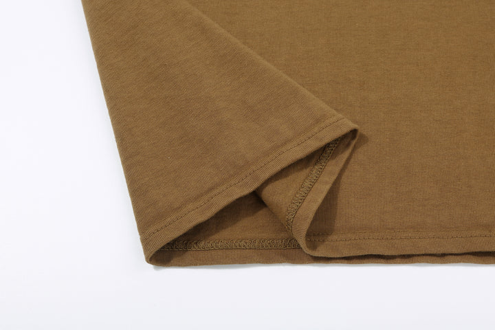 Deluxeware OCTS-00 12.5oz Loopwheeled Polo Shirt Made in Japan Hem Sewing