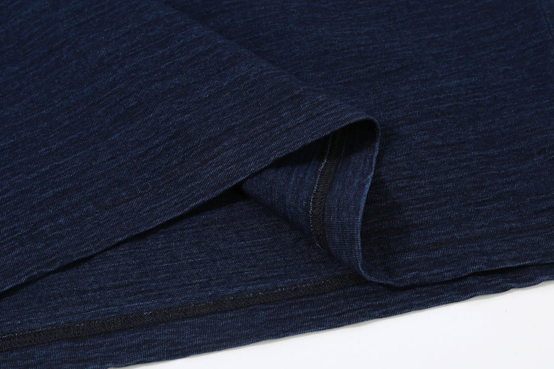 Pure Blue Japan SS-5011-D Indigo Jersey Crew Neck T-shirt - Dark Indigo